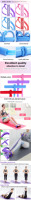 WeRich Vente en gros Bandes de fitness multifonctionnelles de haute qualité en TPE à 4 tubes - Ensemble de tension élastique pour pédale, résistance, yoga, gym, maison