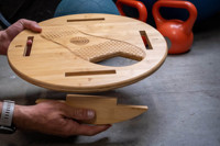 Planche d'équilibre ergonomique pour la maison, repose-pieds antidérapant en bois, pratique et portable, pour bureau debout amélioré