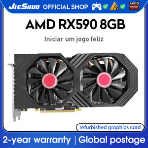 99% nouveau <span class=keywords><strong>AMD</strong></span> RX590 8G cartes graphiques PC de bureau de jeu GDDR5 <span class=keywords><strong>590</strong></span> serveurs ordinateur utilisé GPU vidéo GPU carte graphique RX <span class=keywords><strong>590</strong></span> 8gb - Product Image 2