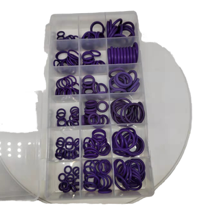 Kit O-Ring in Gomma <span class=keywords><strong>YCC</strong></span>, Modello Standard, 270 Pezzi, Guarnizioni Verdi in 18 Misure, Gamma di Temperatura -30-200°C, 0.5-1000mm - Product Image 2