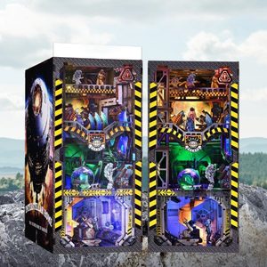 บ้านจิ๋ว Twilight Cabin Book Nook ชุดประกอบเอง 3 มิติ ตัวต่อไม้ ประกอบด้วยมือ ของขวัญงานฝีมือ รับผลิตแบบ ODM OEM - Product Image 3