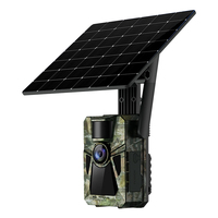 Caméra de chasse 4G LTE 2.7K avec écran LCD couleur 2.0, panneau solaire, déclenchement rapide 0.4S, vision nocturne, étanche IP66 pour extérieur