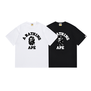 T-shirt Hip-Hop con stampa di scritta di alta qualità, modello scimmia, di tendenza, da uomo, design alla moda, collezione 2026 Bapees, bestseller - Product Image 6