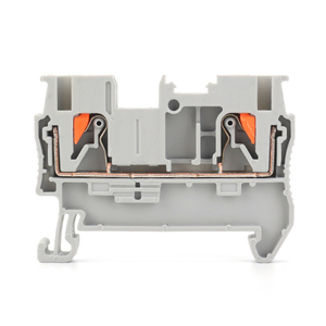 Pt2.5 khối thiết bị đầu cuối mùa xuân nạp công cụ miễn phí cài đặt cho 2.5mm ² dây nhựa công nghiệp PC Plug-in Din <span class=keywords><strong>Rail</strong></span> - Product Image 4