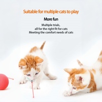 Jouet laser pour animaux de compagnie, rechargeable par USB, en PU/silicone, moderne, réaliste, mode de fonctionnement intelligent, anti-ennui, pour chiens et chats de toutes tailles