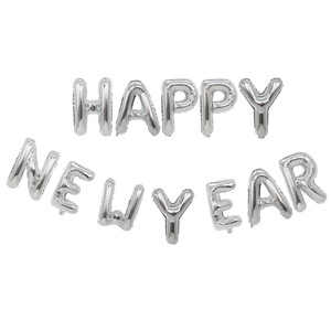 Happy New Year Letter Foil Balloons Multicolor Party Decoration - Product Image 4