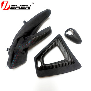 قطع داخلية من ألياف الكربون الحقيقية لسيارة BMW M2 F87 M2C موديلات 2014-2021، غطاء زخرفي للوحة القيادة من الألكانتارا، 10 قطع - Product Image 4