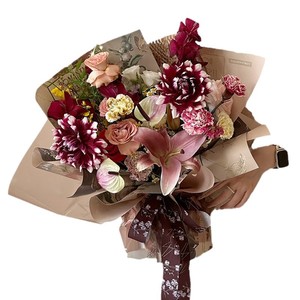 Papel para pintura al óleo, papel kraft famoso en internet, papel para empaquetar ramos de flores, materiales de empaque florales - Product Image 1