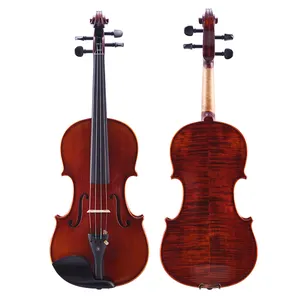 乐器高端设计者1/8 4/4小提琴实心云杉枫木背面和侧面小提琴