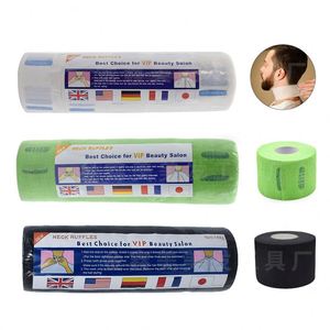 Factory Direct Sale Multicolor Disposable Neck Ruffles Paper Salon Hairdressing Neck <b>Roll</b> Paper Waterproof Barber Neck Strips - Product Image 1