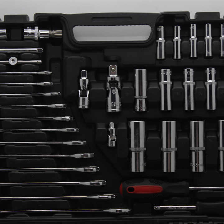 Set de instrumente cu priza personalizat, 216 buc., CR-V, unelte universale combinate pentru repararea masinii, set de chei cu priza, cutie de scule de uz casnic