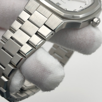 Montre pour homme avec cadran arabe, vente en gros d'usine, nouvelle conception de marque supérieure, montre personnalisée avec cadran arabe, montre en acier inoxydable avec cadran arabe pour homme