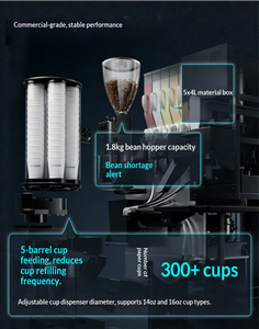 Neuer Wasseraufbereitungs-Kaffeeautomat mit Anpassbarer Heiß- und Kaltfunktion sowie Eismaschine - Product Image 4