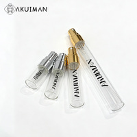 Flacon pulvérisateur à fine brume en verre 10 ml, atomiseur vide pour échantillon de parfum, flacon rechargeable, testeur fin, logo personnalisé OEM ODM