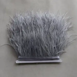 10-15cm High Quality Ostrich Feather Lace Trims For Clothes Accessories Cheap Price Ostrich Feather Fringe Trimming