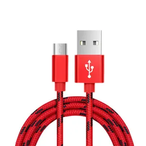 Micro USB Cable Android Sync and Fast Charging, Nylon Braided for Samsung USB Cable - Android Charger Cable