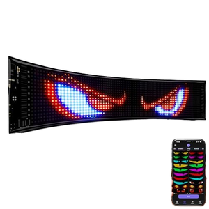 Lớn lập trình đầy đủ màu sắc LED màn hình thông minh cho xe ô tô kỹ thuật số biển hiển thị ma quỷ mắt ánh sáng dấu hiệu nhựa ứng dụng ngoài trời - Product Image 1