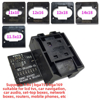 Socket de test EMMC BGA153/BGA169 pour équipement de test de composants électroniques, compatible avec l'adaptateur RT809H, pour le réseaux de réparation d'appareils électroménagers