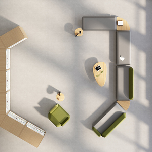 Sofa et chaises de bibliothèque multi-usages pour enfants salle de lecture bibliothèque banc canapé design ensemble de meubles - Product Image 2