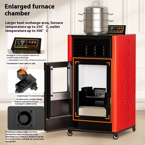 Moderna Stufa a Pellet di Biomassa Intelligente e Automatica in Acciaio, Camino Senza Fumo per Cucina Domestica e Riscaldamento di Hotel/Ville - Product Image 3