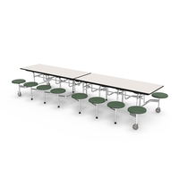 Mobilier de table pliable rond, portable, pour Restaurant, cantine à manger