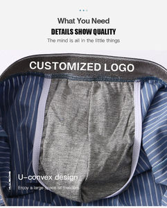 New Arrival Custom Mens <b>Boxer</b> Briefs Underwear Luxury 95% Cotton <b>Ladies</b> Shorts Pants Loose Custom Printing Loose Shorts - Product Image 4