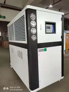 Fabricantes de enfriadores industriales 100kw Equipo de chapado 15 toneladas enfriador refrigerado por agua industrial resistente 15HP