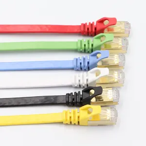 Cat 7 Ethernet Cable High Speed 10Gbps 600Mhz FTP LAN Wires Network Patch Cable With RJ45 Connector For Modem Router PC