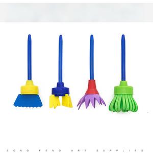 Set di Pittura con Spugna <span class=keywords><strong>per</strong></span> Bambini Bview Art 19 Pezzi - Kit Artistico Completo con Timbri in Spugna, Tavolozza e Grembiule <span class=keywords><strong>per</strong></span> Bambini Piccoli - Product Image 6