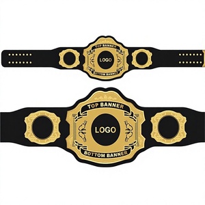 Ceinture de championnat de lutte NWA pour adultes, en cuir véritable, avec sangle en cuir - Product Image 3