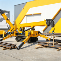 Mini-grue araignée haute vitesse à double alimentation pour le levage d'acier dans les structures de stationnement