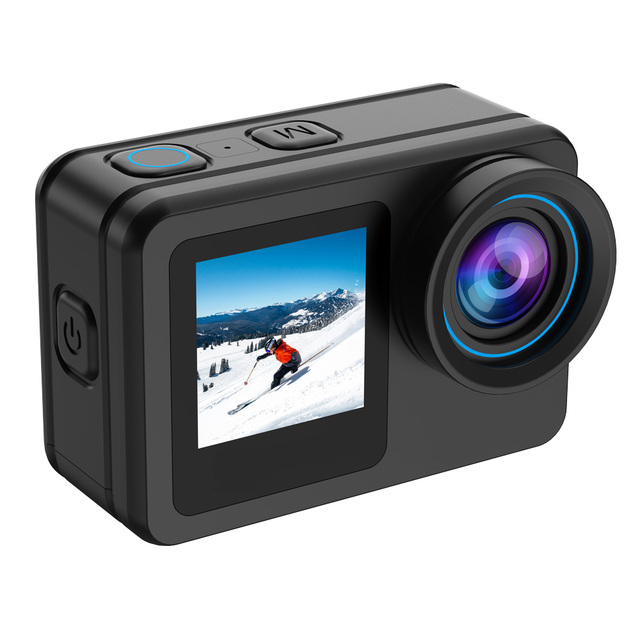 4K 60FPS IP68 Waterproof Action Camera 33FT 2.2 Touch Dual Screen 256G Built-in Memory Remote/WiFi Sports 6-Axis Vlog Camera