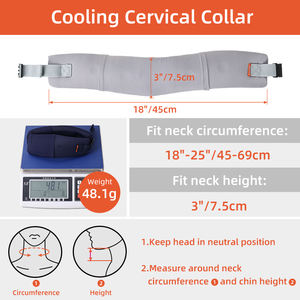 소프트 폼 넥 브레이스 유니버설 경추 칼라, 수면용 조절 가능한 목 지지대-목 통증 및 압력 완화 - Product Image 5