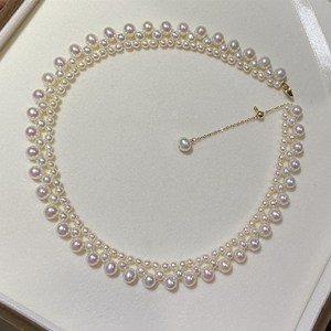 Collar de Plata S925 Tejido a Mano para Mujer, Estilo Nuevo, Cadena de Perlas para Clavícula, Joyería de Fabricante con Perla Templada - Product Image 4