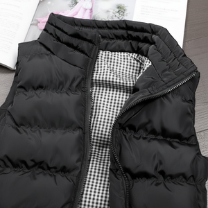 Nuevo diseño OEM personalizado sin mangas burbuja chalecos invierno prendas de vestir utilidad chaqueta Gilet negro gimnasio correr hombre Puffer chaleco - Product Image 1