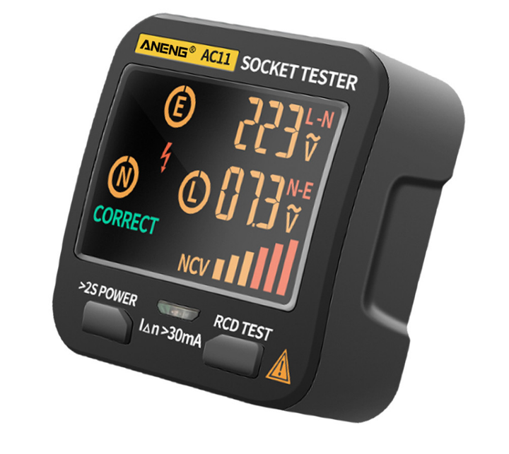 ANENG AC11 Socket Tester - Smart LCD, Multi Version Support