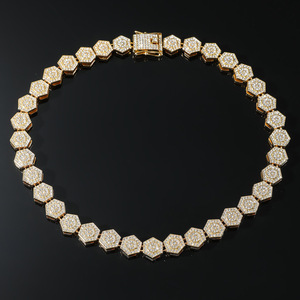 Rock Sugar Chain Geometric Hip Hop Necklace Bracelet Accessories Hollow Men's Accessories Tanjing Fashion Lijing Necklace - Product Image 3