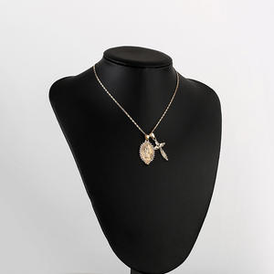 Collares con Colgante de Moda, Aleación de Zinc, Circonia Cúbica, Cruz Cristiana, Regalo para Mujer 2024 - Product Image 3