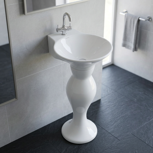 High Quality Indian Fashionable Sanitary Ware Two-Piece Ceramic Bathroom Sink with Porcelain Dolphin Set for Hospitals - Product Image 1