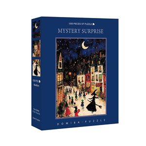 Rompecabezas de 1000 Piezas, Misterio y Sorpresa, Escena Nocturna de Halloween, Rompecabezas de Arte de Dibujos Animados para Niños y Adultos - Product Image 1