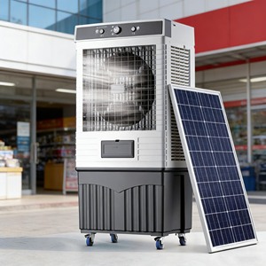 Ventilador de Aire Comercial Fotovoltaico de 280W 72L - 3 Velocidades 12m/s Evaporación de Alta Eficiencia 220-240V 50-80 ㎡   EYC-11000H Desierto A - Product Image 5