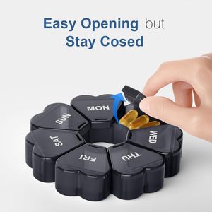 Custom Logo Weekly Pillbox 7-Day 7 Compartment PP Medicine <b>Box</b> <b>Cheap</b> Personalized Plastic Organizer - Product Image 5