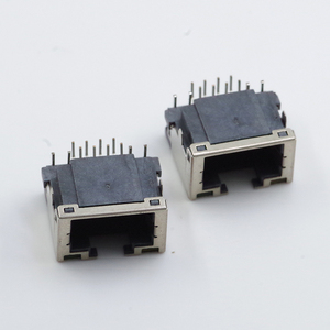 Connettore Ethernet Schermato LED JISJACK 8P8C 8 Pin Nero <span class=keywords><strong>SMT</strong></span> <span class=keywords><strong>RJ45</strong></span> Maschio-Femmina 1.5A 125V all'Ingrosso - Product Image 6