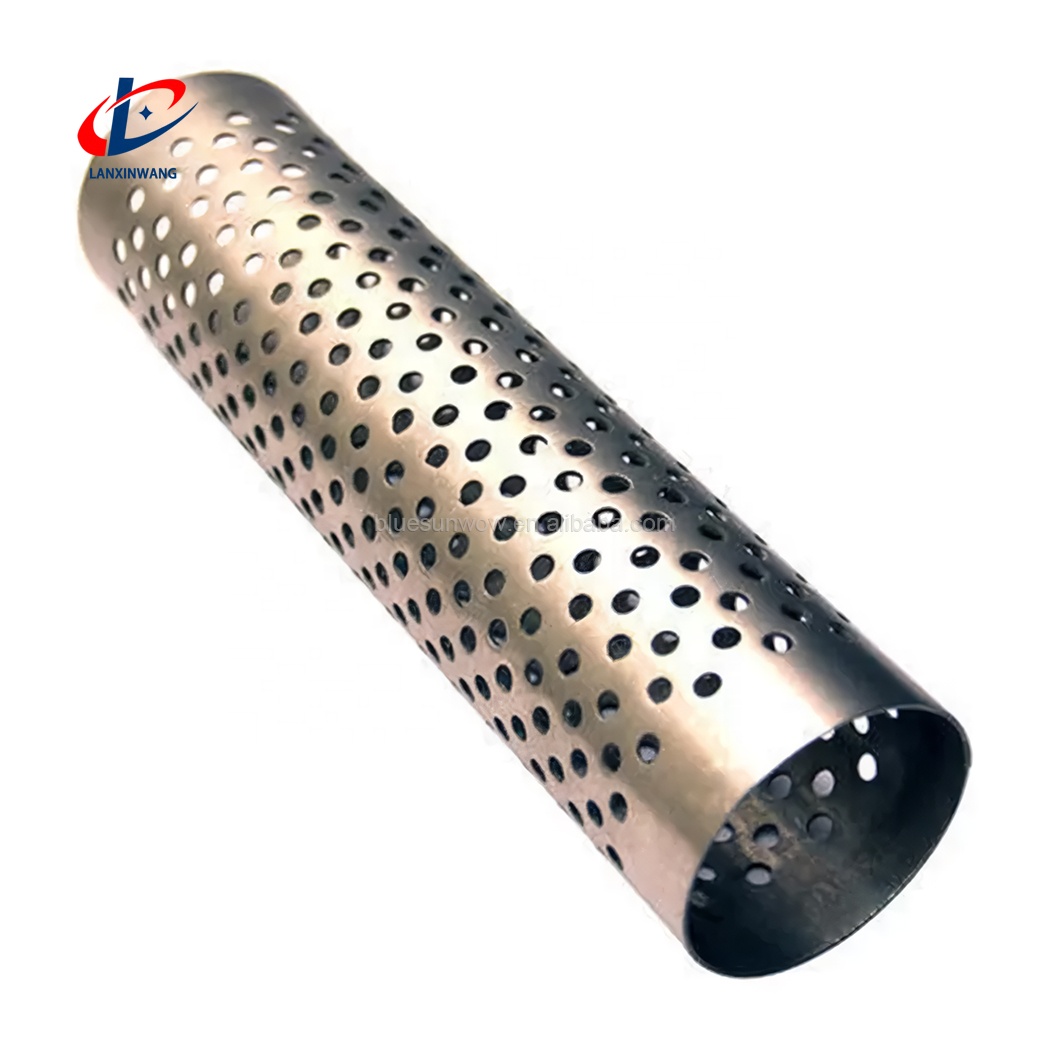 Custom Mesh Cylinder Filter Tube Stainless Steel Copper Perforated Tube for Building Laser Cut Tube