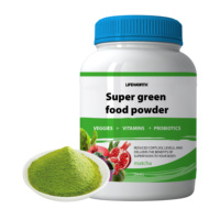 Gecertificeerd Groen Superfood Poeder met Proteïne & Multivitaminen Probiotica Natuurlijk Supplement voor Volwassenen Verbeterd de Immuniteit