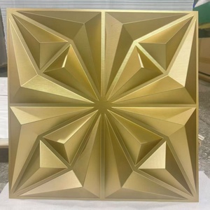 Luxuriöse Maßgefertigte Moderne Wasserdichte Hotel-Wanddekoration Innenverkleidung PVC Wohnzimmer TV-Hintergrund Schlafzimmer Geprägte 3D-Kunstwand - Product Image 5