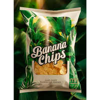 Sacs d'emballage personnalisés imprimés pour chips de pommes de terre, sacs en aluminium et plastique pour chips de plantain et banane, sacs vides en rouleau pour snacks et pop-corn