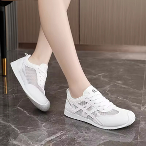 GT1903 Baskets mode à lacets pour <span class=keywords><strong>femme</strong></span>, en maille respirante, chaussures décontractées de marche - Product Image 2