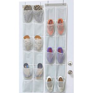 2 Pack Over the Door <b>Shoe</b> Organizers with 24 Large Mesh Pockets Durable Hanging <b>Shoe</b> Holder Polybag Packed - Product Image 4