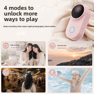 กล้องกีฬาพกพา 4K รุ่นใหม่ล่าสุด สำหรับถ่ายวิดีโอในชีวิตประจำวัน ป้องกันการสั่นไหว ขนาดเล็กพกพาสะดวก พร้อมแม่เหล็กดูดติดได้ กันน้ำ หน้าจอ 0.96 นิ้ว - Product Image 3